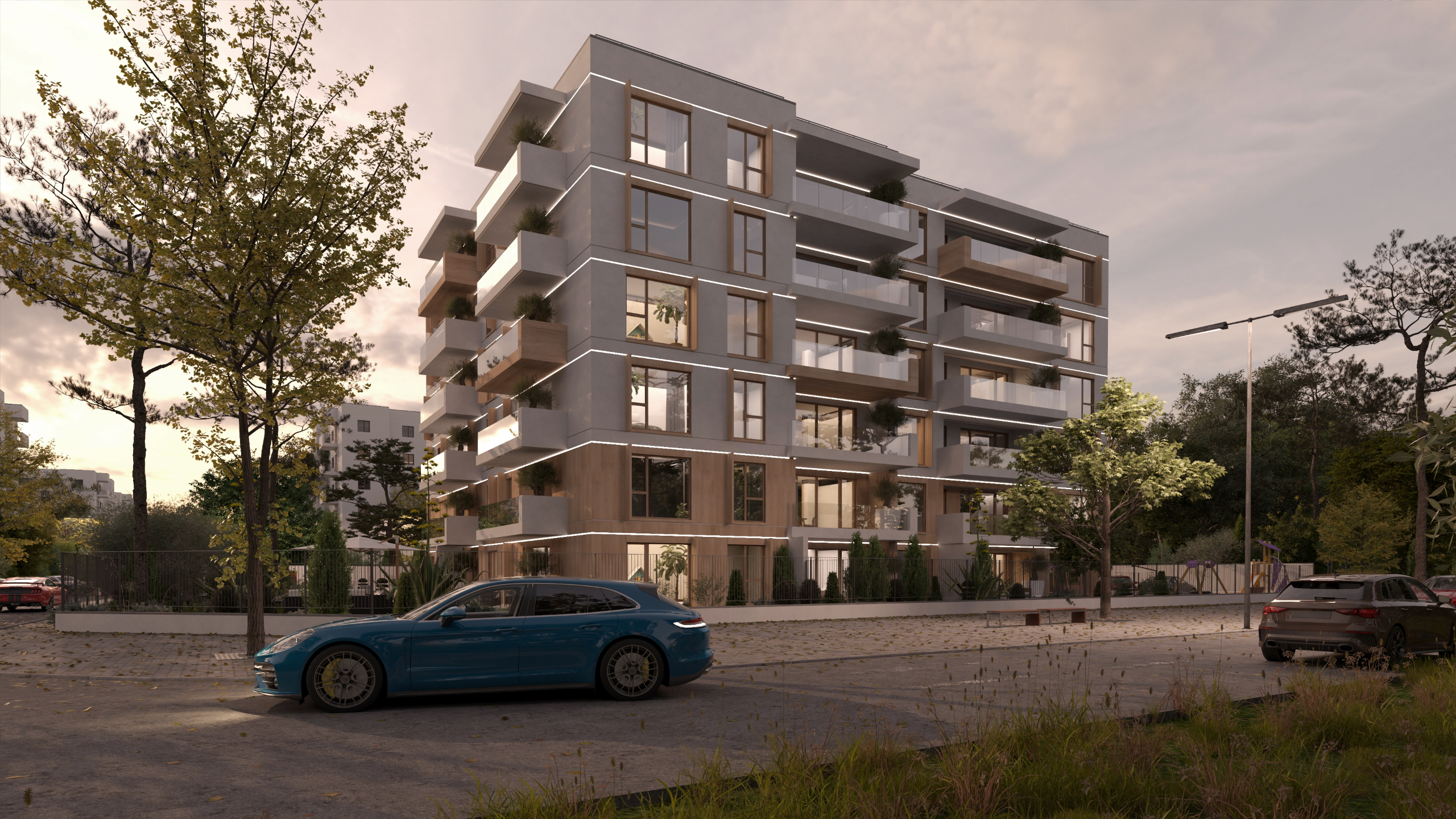 Residential Baneasa - exterior renderings